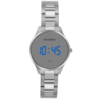 Imagem de Relógio MONDAINE feminino digital prata 32845L0MVNE2