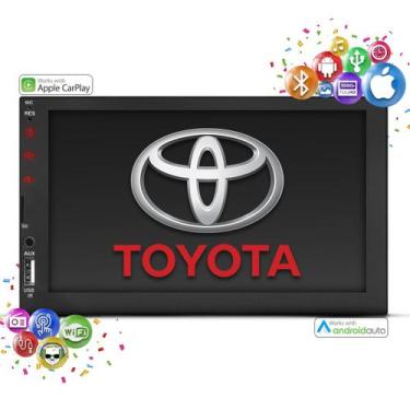 Imagem de Central Multimidia 2 Din Mp5 Carplay Android Auto Wifi Toyota - First 