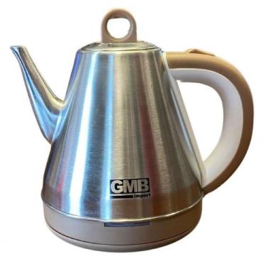 Imagem de Chaleira Tipo Bule Em Aço Inox Elétrica 1,5 Litros Bege 110V - GMB