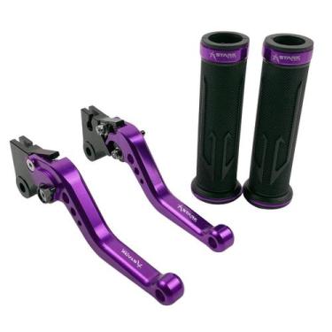 Imagem de Kit Manopla Manete Pop 110 100 Titan Fan Start Cargo A Lona - Stark Ra