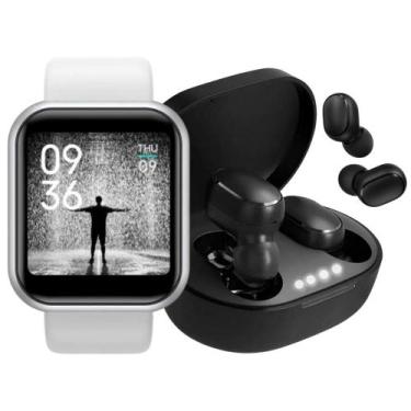 Imagem de Relógio Smart Watch Digital D20 Masculino / Feminino + Fone Bluetooth 