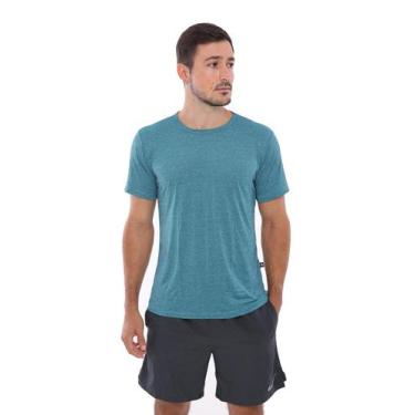 Imagem de Camiseta Dry Fit Masculina Poliamida Mescla - Unbreakable Skin, Azul, 