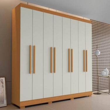 Imagem de Guarda Roupa Casal 8 Portas com Pes Dubai Aramoveis