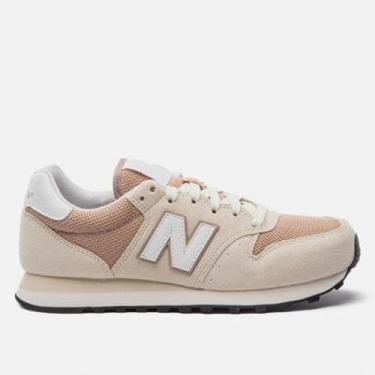 Imagem de Tênis New Balance 500 V'2 Feminino, Bege, Marrom, 36