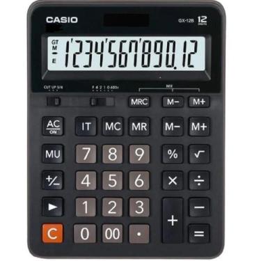Imagem de Calculadora de Mesa 12 DIG. Preta SOLAR/BATERIA (4971850032274) - Casi