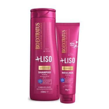 Imagem de Kit Bio Extratus +Liso Shampoo 350ml + Máscara 90g