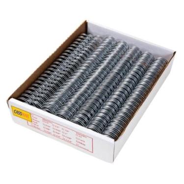Imagem de Wire-o Para Encadernação 2x1 A4 Prata 1  Para 200 Fls 25un - CASSMAR