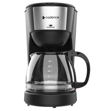 Imagem de Cafeteira Elétrica Cadence Matinal 1,25L Preto/Inox CAF620  - 220V