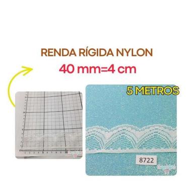 Imagem de Renda Rígida Poliamida 20mm 37mm 50mm 100mm Várias larguras Nylon RNyl
