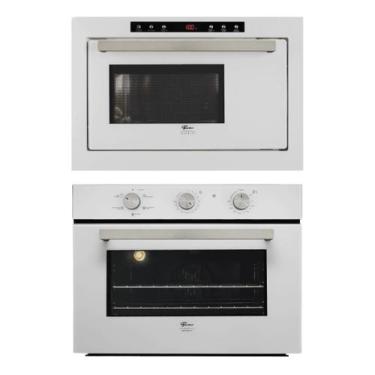 Imagem de Kit Infinity Fischer: Micro-ondas White Grill e Forno com Air Fryer 50