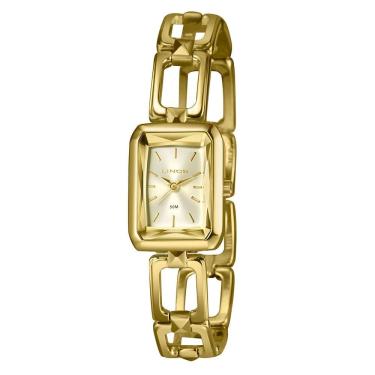 Imagem de Relógio Lince Feminino Ref: Lqg4839l23 C1kx Retangular Bracelete Dourado