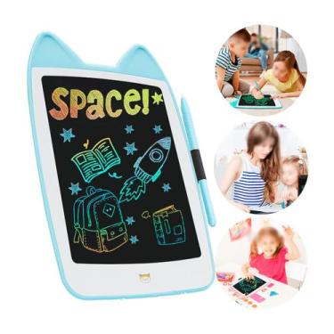 Imagem de Lousa Mágica Tela Lcd Tablet Infantil De Escrever E Desenhar - RQ, Azu