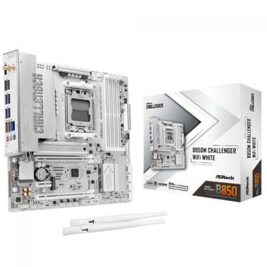 Imagem de Placa Mãe ASRock B850M Challenger WiFi White, Chipset B850, AMD AM5, m