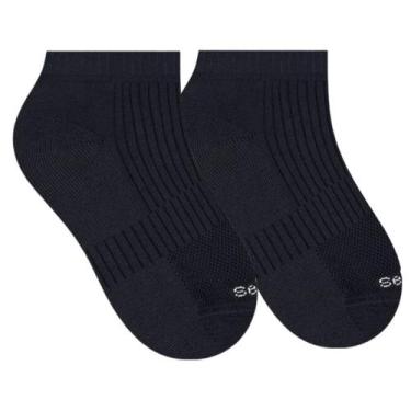 Imagem de Meia Infantil Menina Cano Curto Selene, Preto, 29 a 34