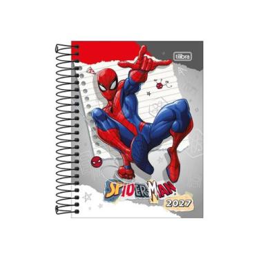 Imagem de Agenda Espiral Diária Spider-Man 2027 Tilibra Cor 2, Cor 2