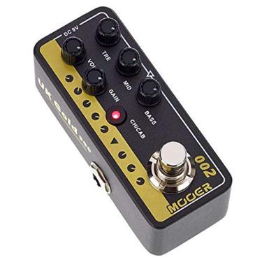 Imagem de Mooer Pedal Preamp UK Gold 900 | para Guitarra, Digital, Inspirado Marshall JCM900, Dois Canais, Cab Sim, True Bypass, Controles de EQ, 9V DC