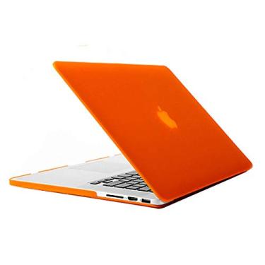 Imagem de Capa ultrafina fosca rígida protetora para MacBook Pro Retina 15,4" A1398 Capa traseira para telefone (cor: laranja)