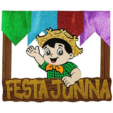 Imagem de Painel Festa Junina EVA Decoração São João Menino P/Entrega