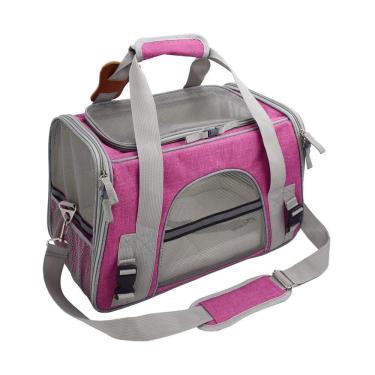 Imagem de Bolsa De Transporte Pet Avião Para Cães E Gatos Luxo
