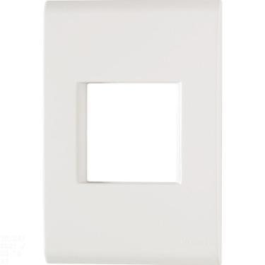 Imagem de Placa 2 Postos Juntos 4x2 Tramontina Liz Branca Tramontina