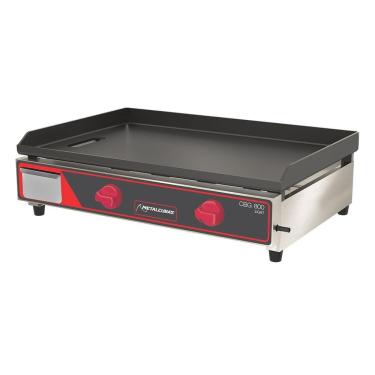Imagem de Chapa De Lanche A Gás Profissional 80X50 Cm 6.5Mm Cbg800L - Metalcubas