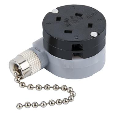 Imagem de Interruptor do ventilador de teto Zing Ear ZE-208D 3 controle de velocidade 5-8 fios Acessórios do interruptor da corrente de tração dos ventiladores Peça de reposição dos ventiladores (corrente de níquel)