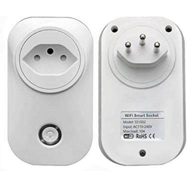 Imagem de Tomada Inteligente Smart Plug Wi-Fi 10A Ligue ou Desligue seus Eletrodomésticos Através do Celular Compatível com Alexa 110V