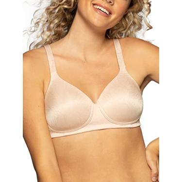Imagem de Vanity Fair Sutiã feminino perfeito, cobertura total de brilho corporal, bojos levemente forrados até DD, Sem aro - Jacquard de quartzo, 40D