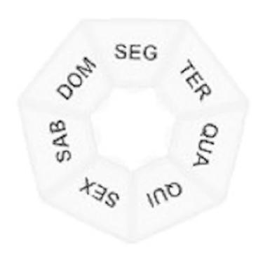 Imagem de Porta Comprimidos Semanal 7 Divisórias Transparente