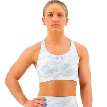 Imagem de TYR Sutiã esportivo feminino com costas cruzadas
