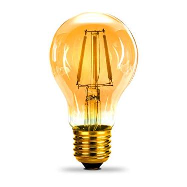 Imagem de Lâmpada Edison Bronze Âmbar DC 12 Volts A19 Branco Macio 2700K 6W LED E26 Parafuso Padrão Lâmpada Base Média 12V-36V Banda de Tensão Ampla Camper Bus Ensuite Dinette Trailer RV Refit Vintage Motorhome