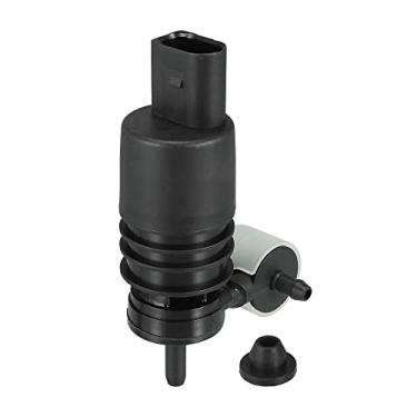 Imagem de ACROPIX Bomba de motor para lavadora de para-brisa adequada para VW Golf Jetta - Pacote com 1 peça preta