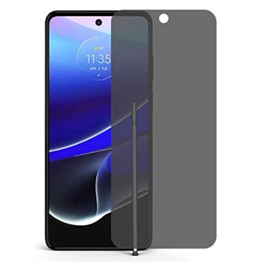Imagem de UPONEW Protetor de tela de vidro para Motorola Moto G Stylus 5G 2022 – [pacote com 2] privacidade antiespião protetor de tela de vidro temperado para Motorola Moto G Stylus 5G 2022 [sem bolhas] [antiarranhões]