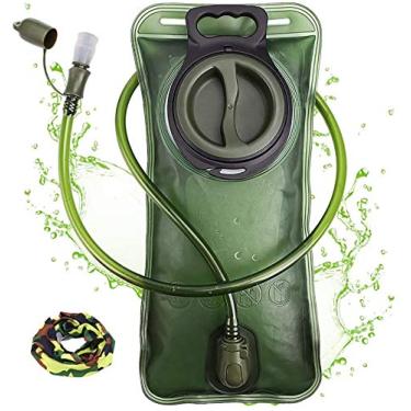 Imagem de Bexiga de hidratação, bexiga de água de 2L para caminhada, mochila de armazenamento de reservatório de água livre de BPA, bolsa de armazenamento de reservatório de água de reposição para acampamento