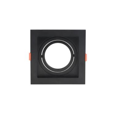Imagem de Spot de Embutir Recuado Nordecor Flea para 1 Lâmpada AR70 Quadrado Preto