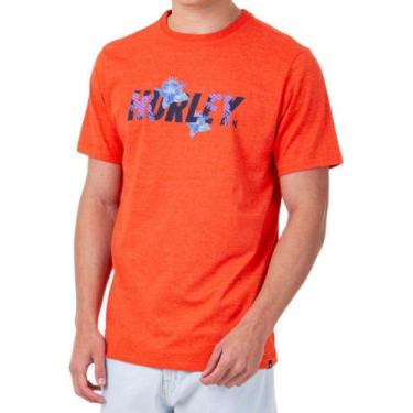 Imagem de Camiseta Hurley Fastlane 2 Masculina Vermelho Mescla