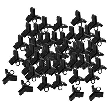 Imagem de Esquirla 100 Peças/pacote Ganchos de Pesca Capas de Segurança Caps Protetores, Preto + preto, 04.