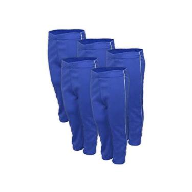 Imagem de Kit 5 Calça Helanca Infantil Azul Royal Tamanho 04
