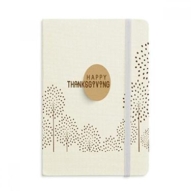 Imagem de Caderno com estampa de aquarela de peru para dia de Ação de Graças, capa dura de tecido, diário clássico