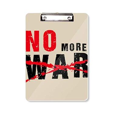 Imagem de No More War Love Peace World prancheta pasta para escrita A4