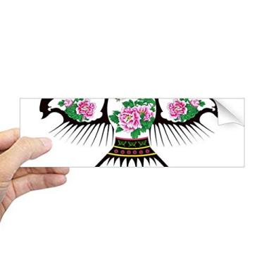 Imagem de DIYthinker Adesivo retangular com estampa de pipa tradicional chinesa para notebook, janela