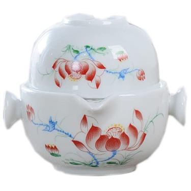 Imagem de PAYNAN Conjunto de chá Creativity Ceramics Gaiwan Chaleira Viagem Kung Fu Teaset Conjunto de chá
