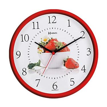 Imagem de Relógio de Parede Quartz Vermelho Pantone 711