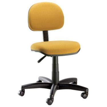 Imagem de Cadeira Secretária Com Base Giratória  Linha Confort Plus Amarelo - De