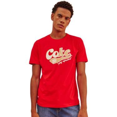 Imagem de Camiseta Coca Cola Big Logo P23 Vermelho Masculino