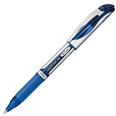 Imagem de Caneta esferográfica Pentel Energel, ponta triangular de 0,7 mm, tinta azul (BL57-C)