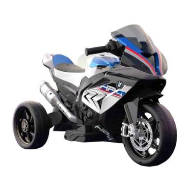 Moto Elétrica Infantil BMW S1000RR 12V Com Rodinha P Crianças De 3