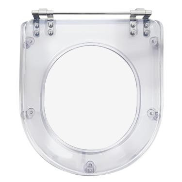 Imagem de Assento Sanitário Acrilico Transparente Calypso para vaso Incepa