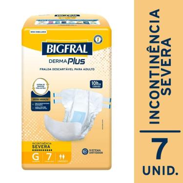 Imagem de Fralda Geriátrica Bigfral Derma Plus G com 7un