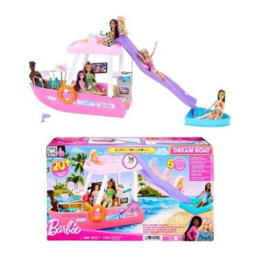 Imagem de Barbie Dreamhouse Lancha Dos Sonhos Com Piscina E 20 Acessórios - 6 Ár